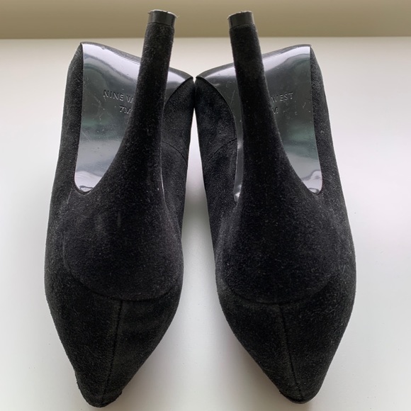 Nine West | Black Suede Julietto Leather Pumps 7M - Picture 4 of 4